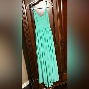 MISS AVENUE open back flowy green dress size S
